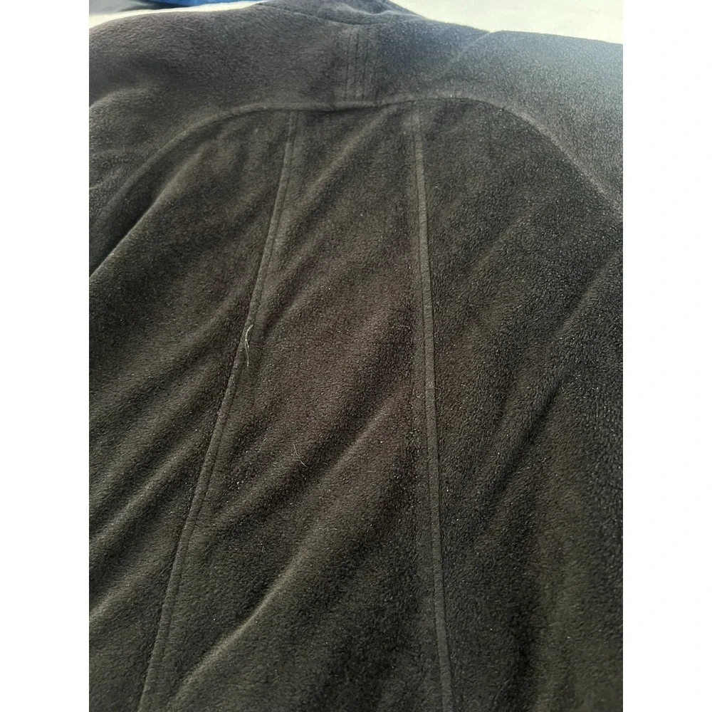 Vintage LL Bean Women's Wool Blend Long Trench Coat Black‎ Made In USA